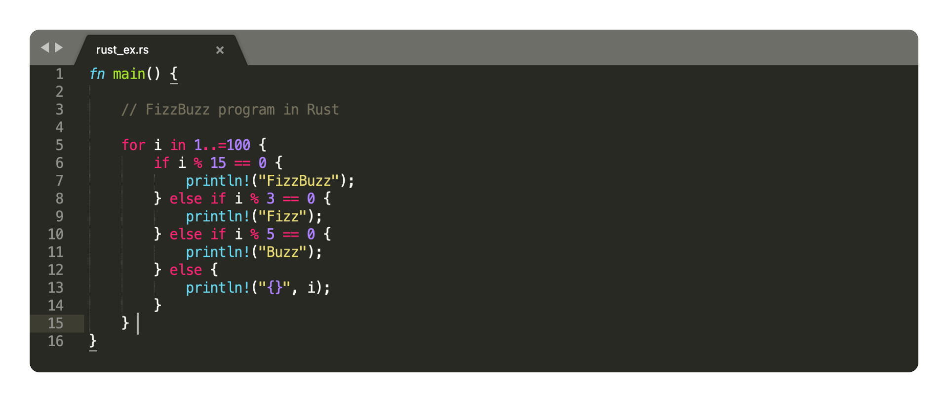 Fizzbuzz - Rust