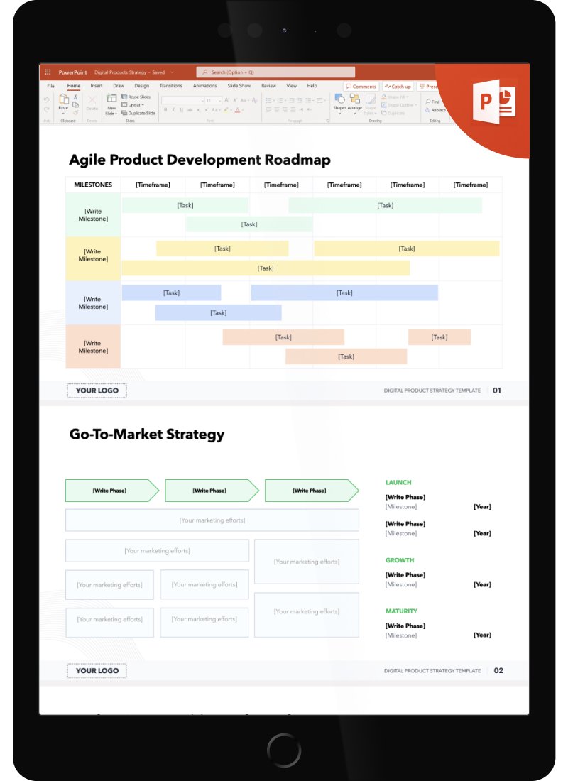 Digital Product Development Strategy Template