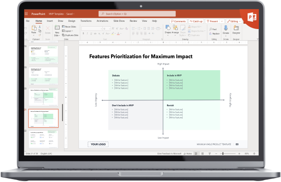 Give your MVP a Perfect headstart with our free & Editable template!